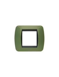 Bticino l4802vr 2-seater plate green drugstore living international